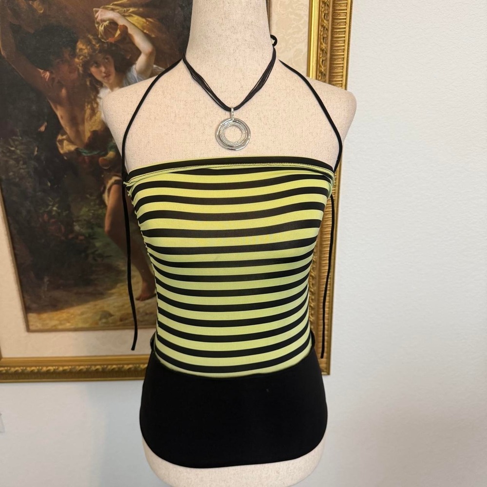 Y2K Brat Emo Girl Halter Tube Top